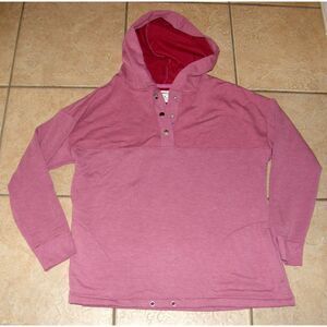 Pink Sz Medium Soft Stretchy Lightweight Hooded Sweatshirt SWEATSHIRT PROJECT